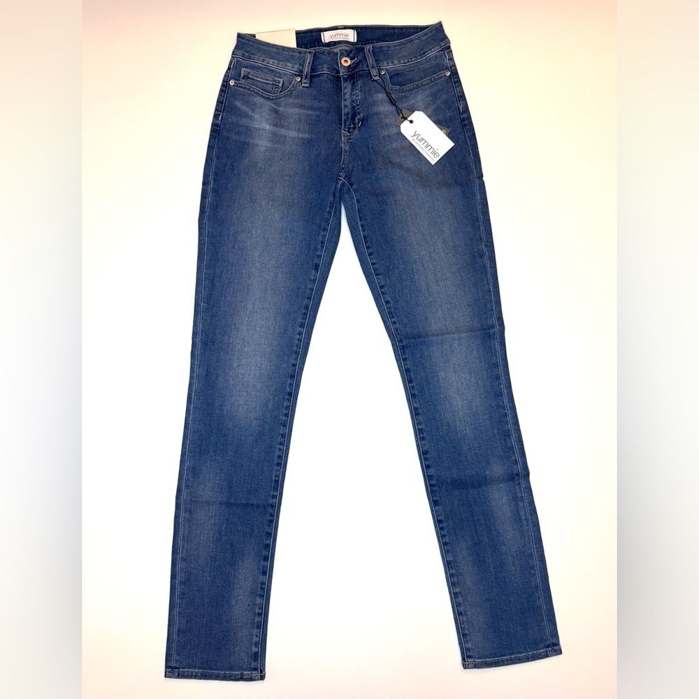 Yummie By Heather Thomson Straight Blasted Jeans Size- 27 ( New With Tags )